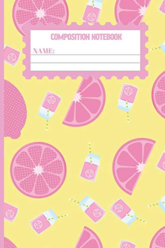 Composition Notebook: Picasso Lemon gifts for women,men,kids,and teens: cute & elegant  college ruled lined paper to write in