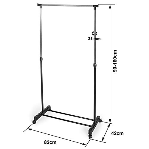 CONFORTIME Perchero Extensible, 82 x 42 x 90/160 cm, Compuesto, Multicolor, Talla Unica