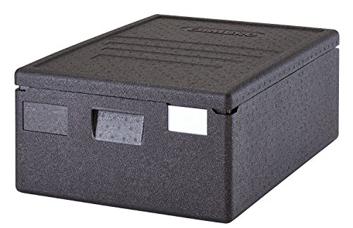 Contenedor isotérmico con carga superior Cam Gobox para bandejas de 60x40 cm y 20 cm prof. 53 L - 49 x 69 x 27 cm (M.Ext) - 42,5 x 62,5 x 20,5 cm (M.Int) - Negro