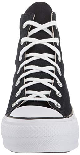 Converse Chuck Taylor CTAS Lift Hi, Zapatillas para Mujer, Negro (Black/White/White 001), 36 EU