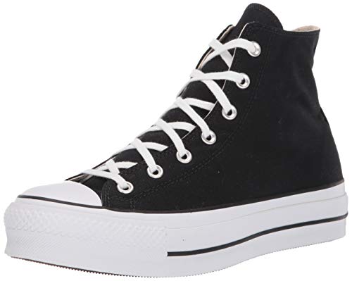 Converse Chuck Taylor CTAS Lift Hi, Zapatillas para Mujer, Negro (Black/White/White 001), 36 EU