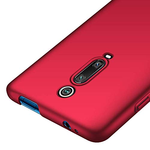 cookaR Mate Funda Xiaomi Xiaomi Mi 9T/9T Pro, [Ultra-Delgado] Anti-Rasguño y Anti-Huella Protectora Caso Plástico Duro Cover Carcasa para Xiaomi Mi 9T/9T Pro Smartphone, Rojo