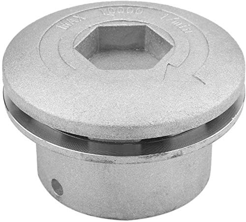 Cortador de Cabeza de Aluminio Universal Accesorios de Cortacésped Herramienta de Poder Jardín de Césped Espacio Verde Residencial (2.8 * 1.8inch)