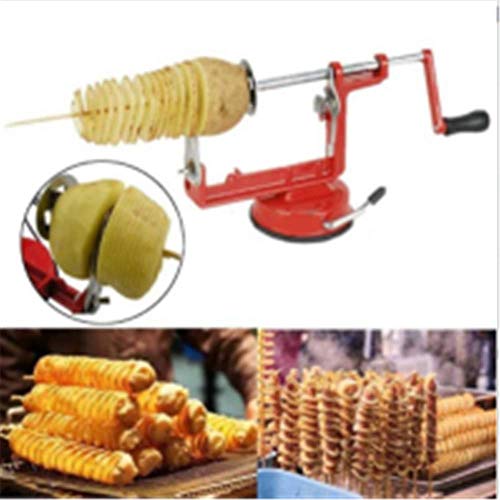 Cortador manual de acero inoxidable para patatas y verduras, en espiral, frutas, frutas, frutas, frutas, mandolina de hoja francesa, manzana, herramienta de cocina, máquina de cocina, veg