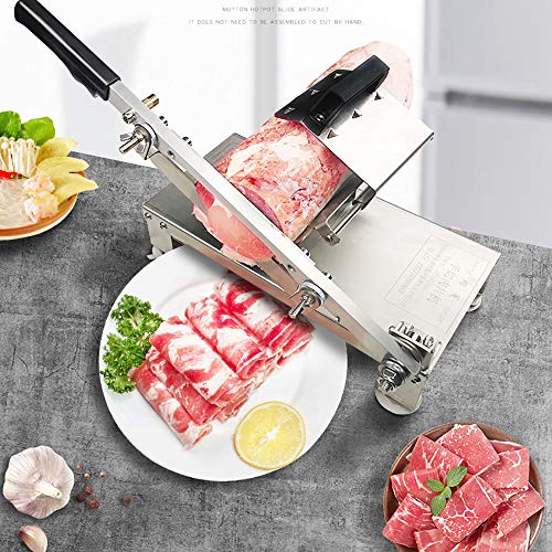 Cortafiambres Profesional,Cortafiambres Domestico,Asa ErgonóMica De Confort,Spring Entrega AutomáTicamente Carne,Cuchilla SúPer Dura,Rollo De Carne Carne Vegetal Queso Rebanador De Alimentos