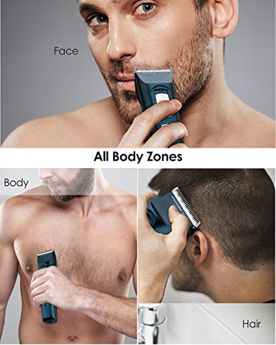 Cortapelos Profesional Hombres, Uiter Recortadora para barba y pelo Máquina Cortar Pelo Kit Cortadora de Pelo Inalámbrica Batería Recargable de Litio 2000mAh Barbero Electrico Cortapelos con 2 Peine