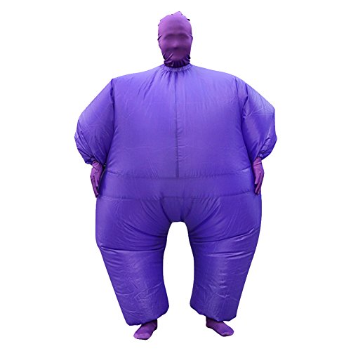 CosheartEU Para mayores de traje de Color Chub hinchable Blow Up de cuerpo entero para disfraz infantil de 5 colores incluye el mono