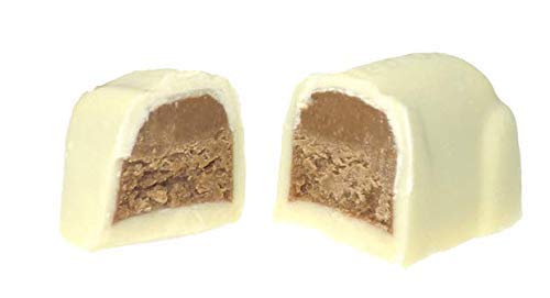 Cote d'Or - Bouchees blancos - 24 g x 8 piezas - Chocolate con leche belga - Barritas de chocolate con nueces - snack perfecto - Barra de chocolate envuelta individualmente - Importado de Bélgica