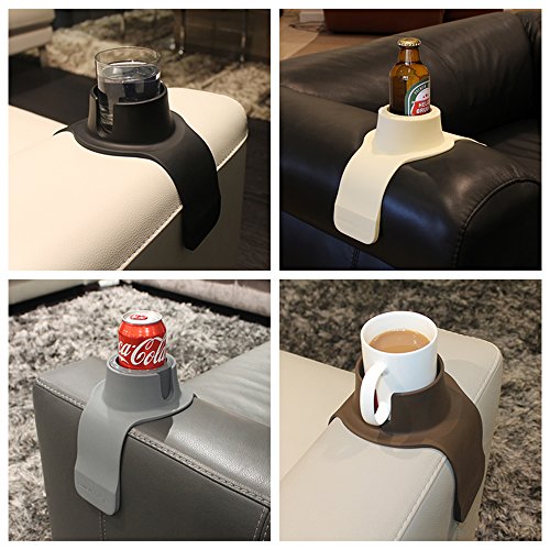 CouchCoaster - el posavasos definitivo de bebidas para su sofá, Gris acero