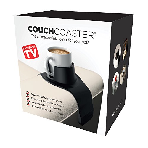 CouchCoaster - el posavasos definitivo de bebidas para su sofá, Gris acero