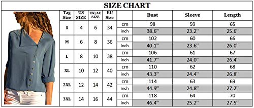 Course Camisa Mujer Casual Manga Lagra Camiseta Mujer Talla Grande para Oficina Shirt Women Sleeve Long Camisa Mujer Gasa Manga Corta Camiseta Mujer Verano para Playa