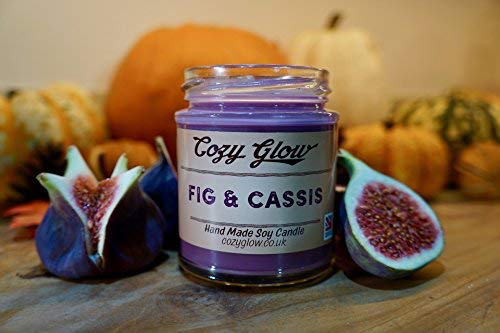 Cozy Glow higo y Cassis 6,5 oz – vela de soja con aroma