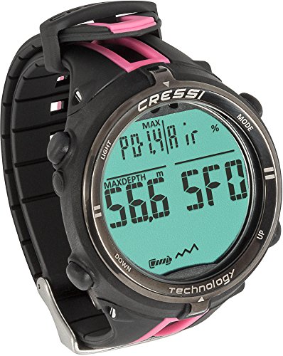 Cressi Newton Titanium Ordenador de Buceo, Adultos Unisex, Negro/Rosa, Talla única