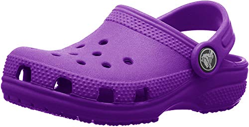 Crocs Classic Clog Kids Roomy fit Zuecos Unisex niños, Morado (Amethyst), 34/35 EU