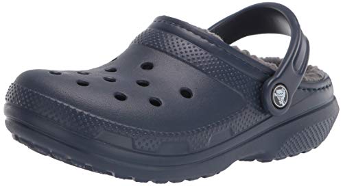 Crocs Classic Lined Clog, Zuecos Unisex Adulto, Azul (Navy/Charcoal), 48/49 EU