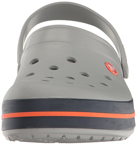 Crocs Crocband U, Zuecos Unisex Adulto, Gris (Light Grey-Navy), 38-39 EU