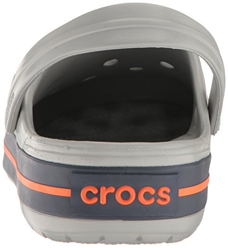 Crocs Crocband U, Zuecos Unisex Adulto, Gris (Light Grey-Navy), 38-39 EU