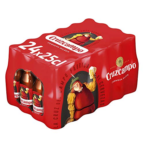 Cruzcampo Cerveza Pilsen - Caja de 24 Botellas x 250 ml - Total: 6 L