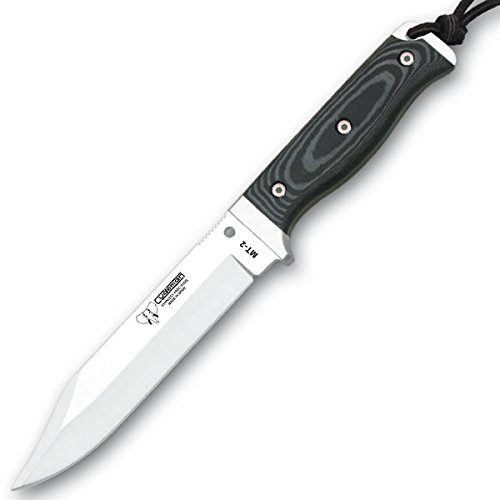 CUCHILLERIAALBACETE Cuchillo Outdoor CUDEMAN 296-M MT-2 con Pulsera de Supervivencia de Regalo