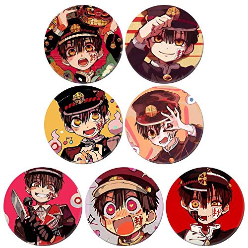 Cxjff Aseo Bound Hanako-kun Broche de, Pernos de Metal Placa Anime, Colección Decorativo Insignia, Regalo for los Amantes de 5,8 cm/por Estilo B2. (Color : Style A6.)