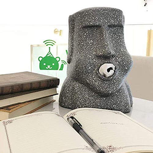 Czc-dp Toalla de Papel Creativa Caja de pañuelos de Isla de Pascua Moai Soporte de Papel Forma de la Piedra Figura Servilleta Caso for el hogar del Coche Restaurante Talla M Bienes Interiores