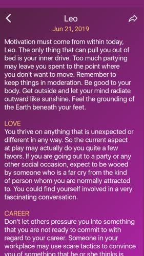 Daily Horoscope - Tarot 2019