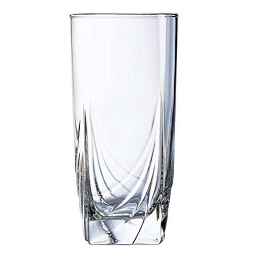 Dajar Luminarc Arcopal Essential - Juego de 6 vasos de cristal (300 ml, bajo o alto), Curtain 330ml high