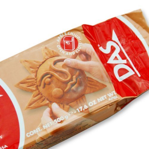 Das 387100 - Pasta de modelar, Rojo terracota, 500 g