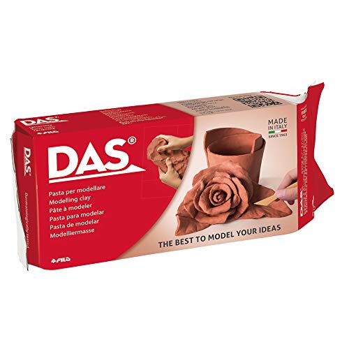 Das 387100 - Pasta de modelar, Rojo terracota, 500 g