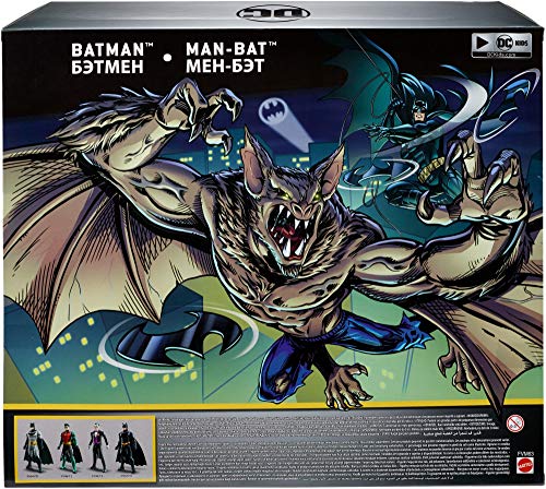 DC BATMAN MISSIONS™ Pack de 2 figuras Batman y Manbat (Mattel FVM63)