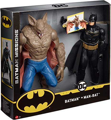 DC BATMAN MISSIONS™ Pack de 2 figuras Batman y Manbat (Mattel FVM63)