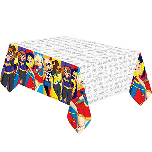 DC Super Hero Girls Party Supplies Decoración de vajilla de cumpleaños para niños DC Comics Party Pack 16 - Super Girls Globos Plate Cup Servilleta Cubierta de Mesa