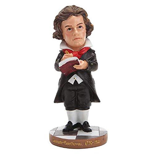 DDCYY Estatua del Personaje De La Resina, Celebridades Europeas del Mobiliario Casero, Escultura del MúSico Beethoven, para Los Ornamentos del Escritorio del Estudio (7X6.5X16.5cm)