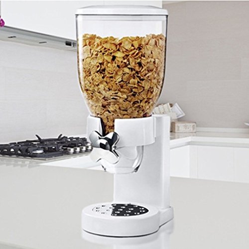 Deanyi Recipiente dispensador de Alimentos en seco para Cereales, dispensador de Alimentos, dispensador de Cocina, para Regalo, práctico para Utensilios de Cocina