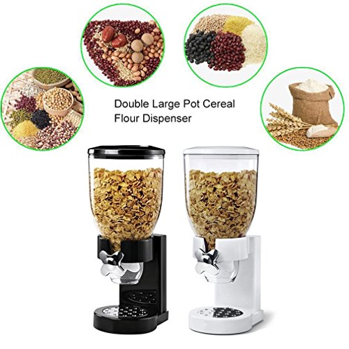 Deanyi Recipiente dispensador de Alimentos en seco para Cereales, dispensador de Alimentos, dispensador de Cocina, para Regalo, práctico para Utensilios de Cocina