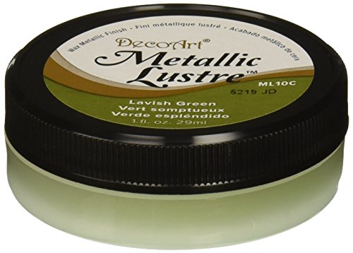 Deco Art metálico Lustre Acabado de Cera 1oz-Lavish Verde, Otros, Multicolor