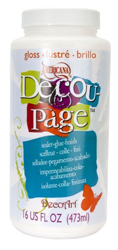 Deco Art - Pegamento para decoupage Americana, 473 ml, Acabado Brillante