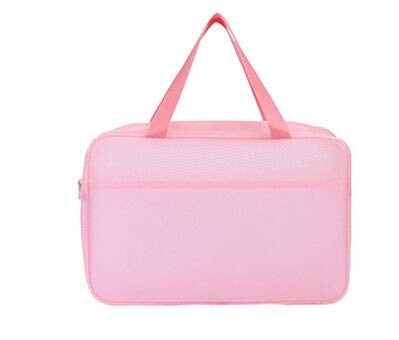 Del recorrido del maquillaje Bolsa Claro impermeable del recorrido del maquillaje de la bolsa del organizador del maquillaje bolsa de aseo de grandes bolsas de portátil bolsa de cosméticos Mujeres Bea