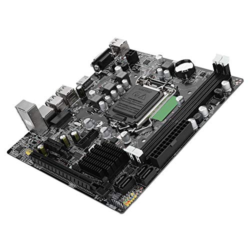 Delaman Placa Base de computadora, USB3.0 SATA LGA 1155 Placa Base de Escritorio i3 i5 i7 Serie Placa Base de Chip de Audio de 6 Canales Compatible con Intel Serie B75