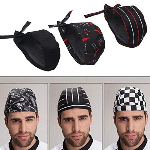 Delantal Ajustable Restaurante Chef Chef cráneo Cap Gorro Cocina Que Cocina el Sombrero de Edad Mujeres Hombres Unisexo (Color : 6)