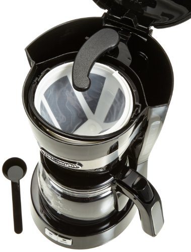 DeLonghi ICM 14011 Cafetera Semi-automática, Independiente, Goteo, de café molido, café, 650 W, 0,65 L, acero inoxidable, Negro