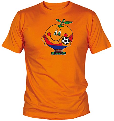 Desconocido Camiseta Naranjito Adulto/niño EGB ochenteras 80´s Retro (3-4 años, Naranja)