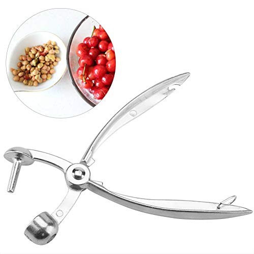 Deshuesador de Cerezas y Aceitunas de Aleación de aluminio Herramientas con mango ergonómico Cherry Pitter Utensilio de cocina