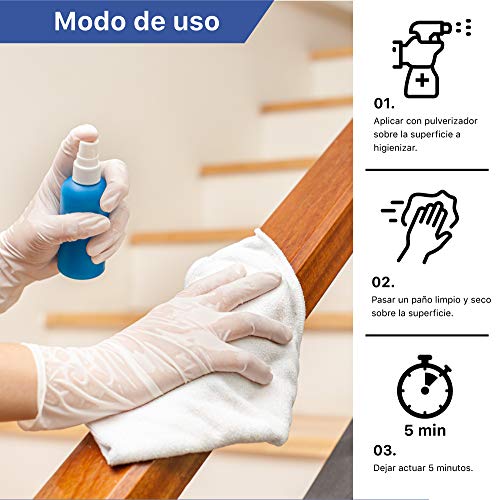 Desinfectante superficie hidroalcoholica 5 litros desinfectante liquido antiseptico antibacteriano jabon antiséptico a base de alcohol ideal para rellenar en spray