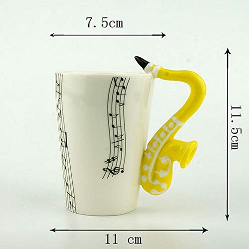 DFGSDFB más nuevo exquisito creativo divertido música violín guitarra taza de cerámica café té leche dula tazas con mango taza de café regalos para boda cumpleaños 1