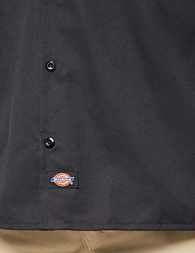 Dickies - Camisa con Manga Larga para Hombre, Color Negro, Talla L