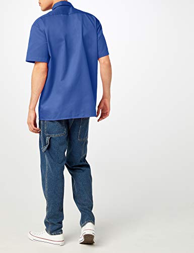 Dickies Short Sleeve Work Shirt Camisa, Azul (Royal Blue), M para Hombre