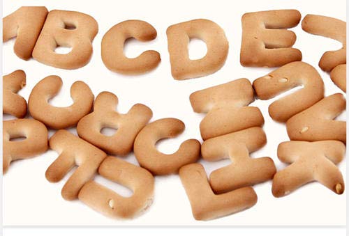 Digead Juego de Moldes Galletas, 26pcs Letras del Alfabeto del Acero Inoxidable Galletas de la Galleta Cortadores Moldea, Moldes de Acero Inoxidable para Galletas