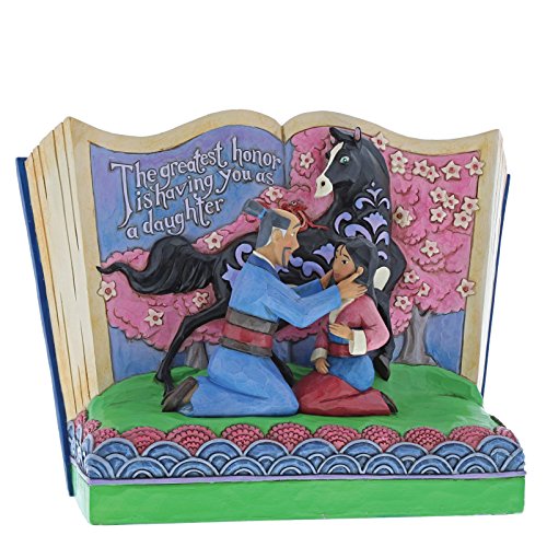 Disney El Mayor Honor La Figurina de Mulan Storybook, Resina, Multicolor, 20.00x10.00x15.00 cm