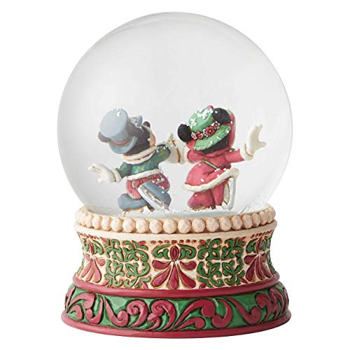 Disney Tradition 6002832 - Mickey & Minnie navidad, bola de nieve